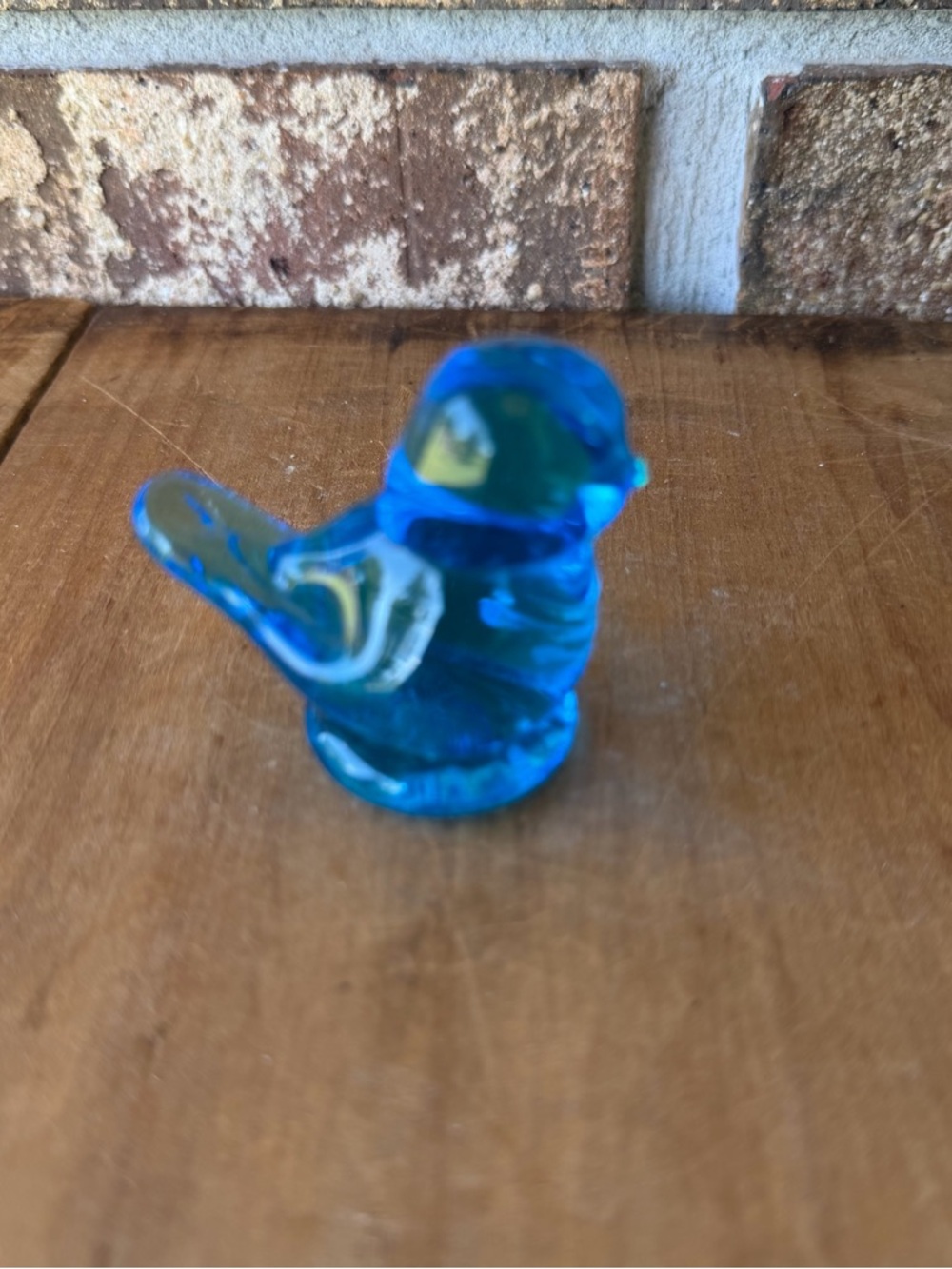 Bluebird of Happiness Hand Blown 1990 Signed Ron Ray Sweet!